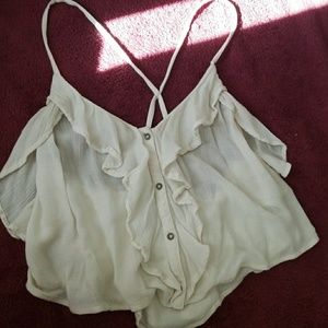 White crop top